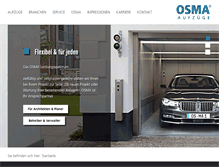 Tablet Screenshot of osma-aufzuege.de